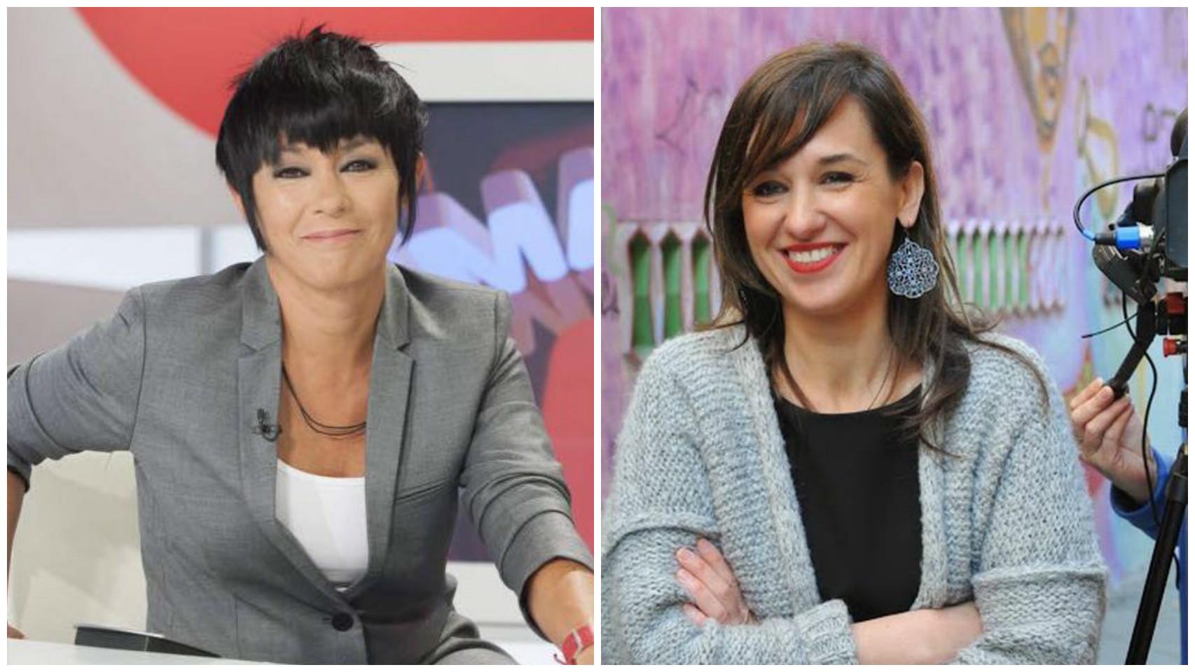 Las periodistas Maddalen Iriarte (izquierda) y Jasone Agirre (derecha).