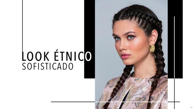 Look étnico sofisticado.