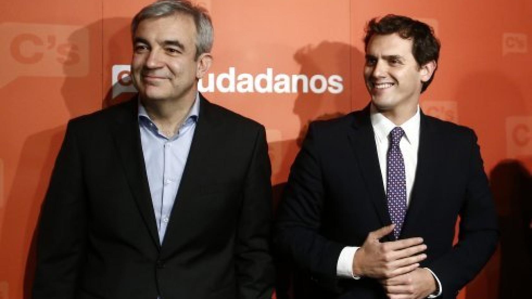 Luis Garicano y Albert Rivera.