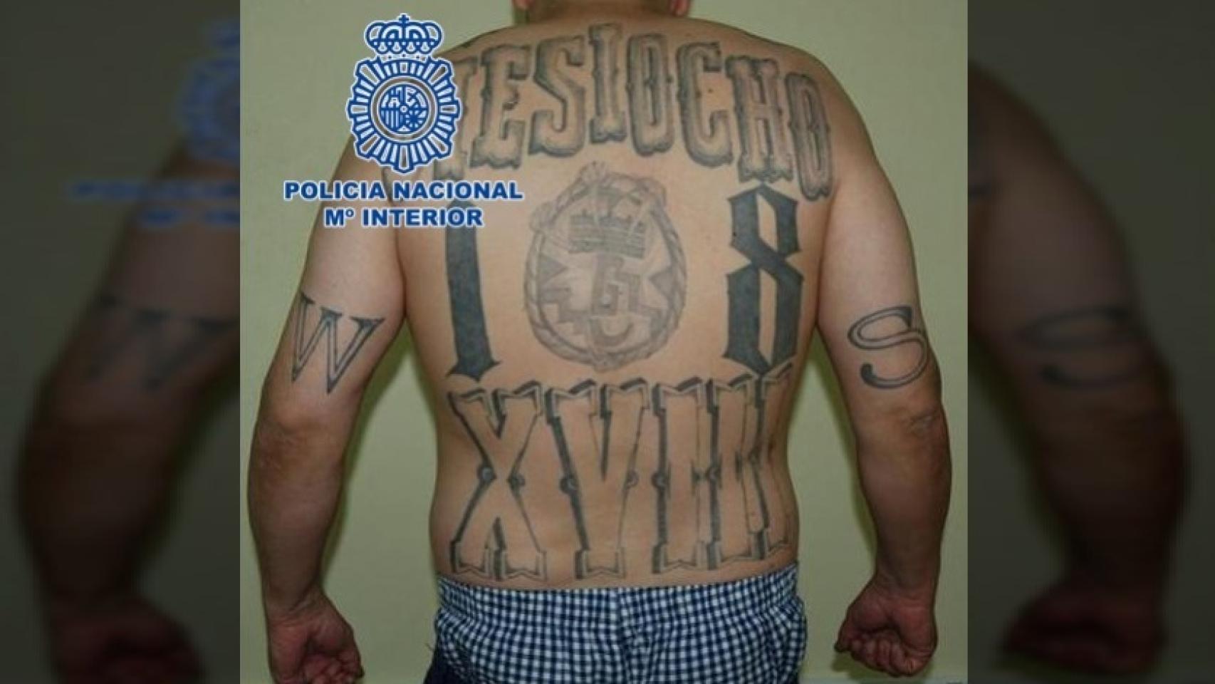 `El mexicano´, en la foto de detención de la Policía.