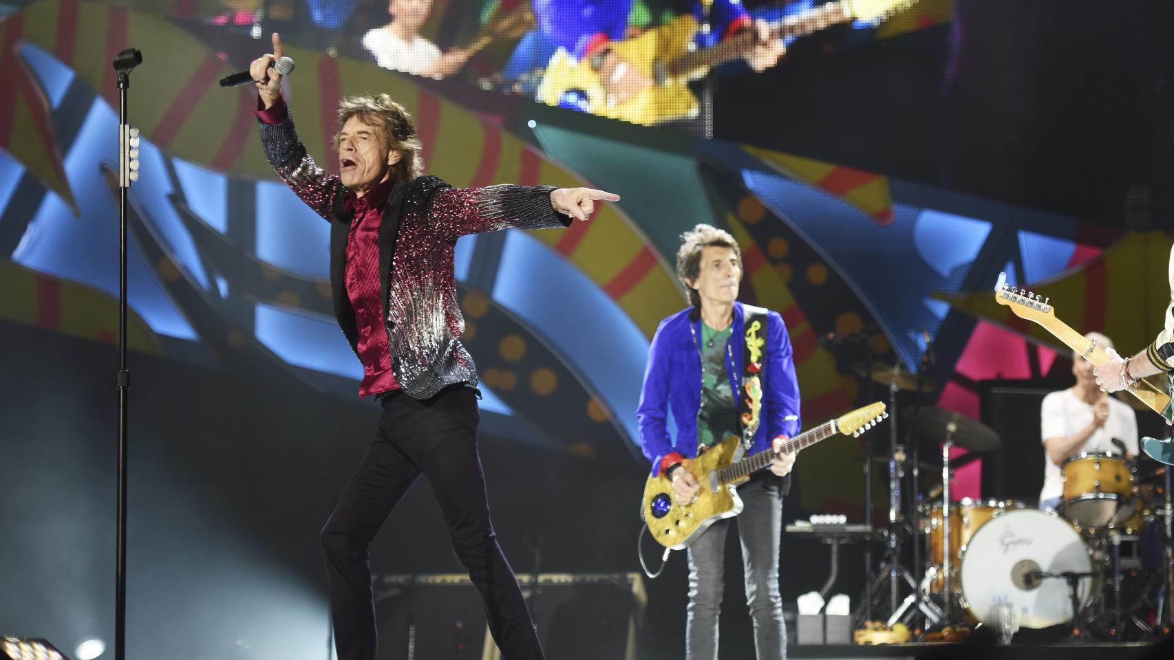 Fotograma del documental de los Rolling en Cuba.