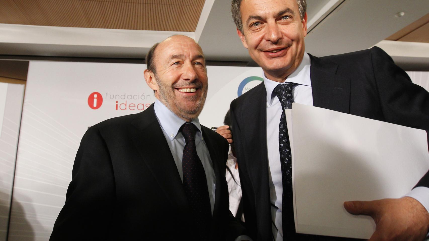 Rubalcaba y Zapatero, en una imagen de archivo.