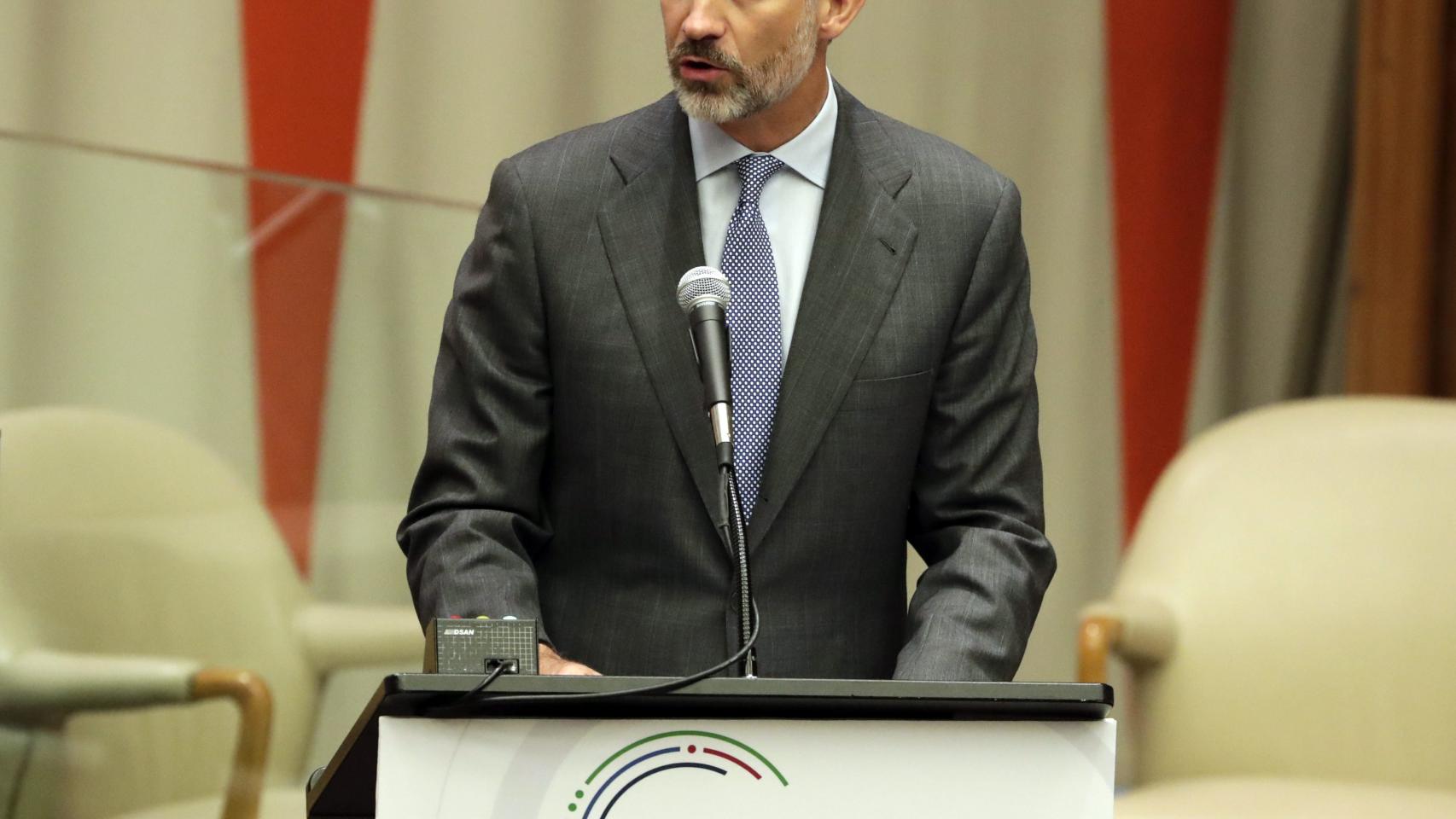Felipe VI, en la sede de la ONU.