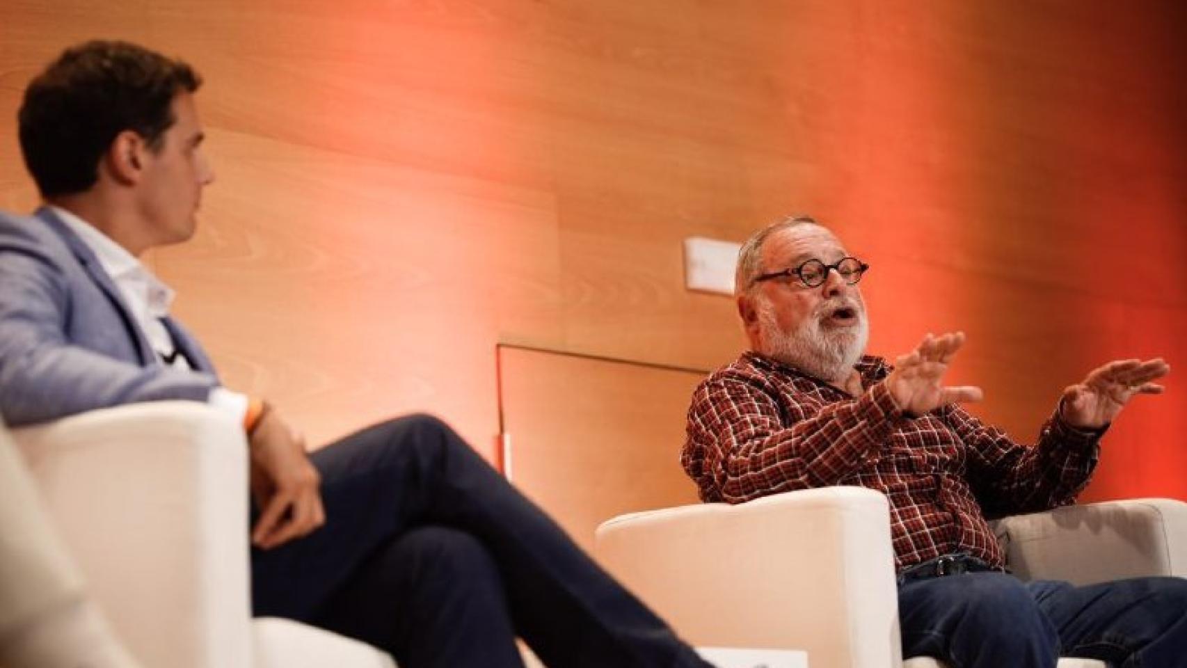 Savater, junto a Rivera en Bilbao.