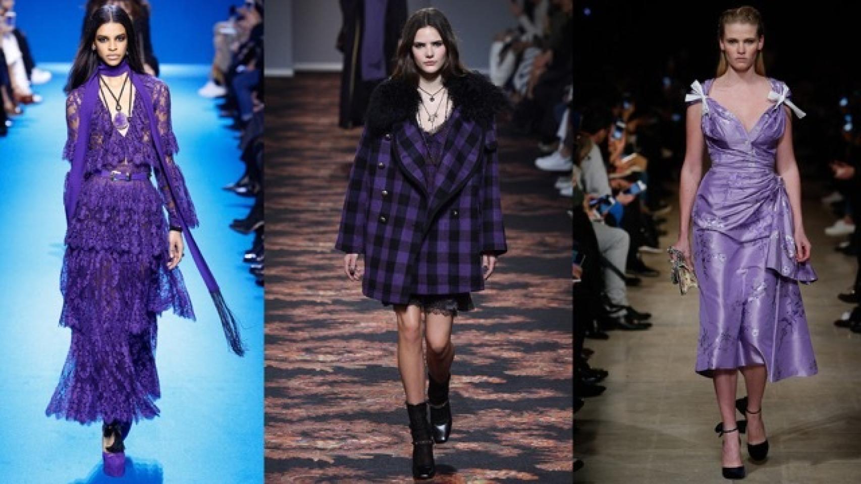 De izquierda a derecha: Eli Saab, Etro y Miu Miu.