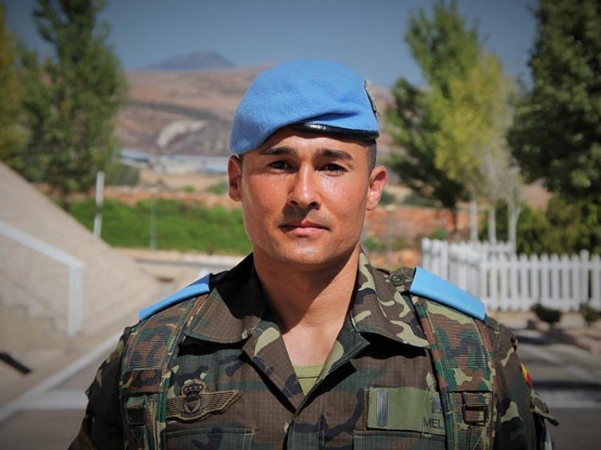 Caballero legionario paracaidista Christian Melián, 32 años.