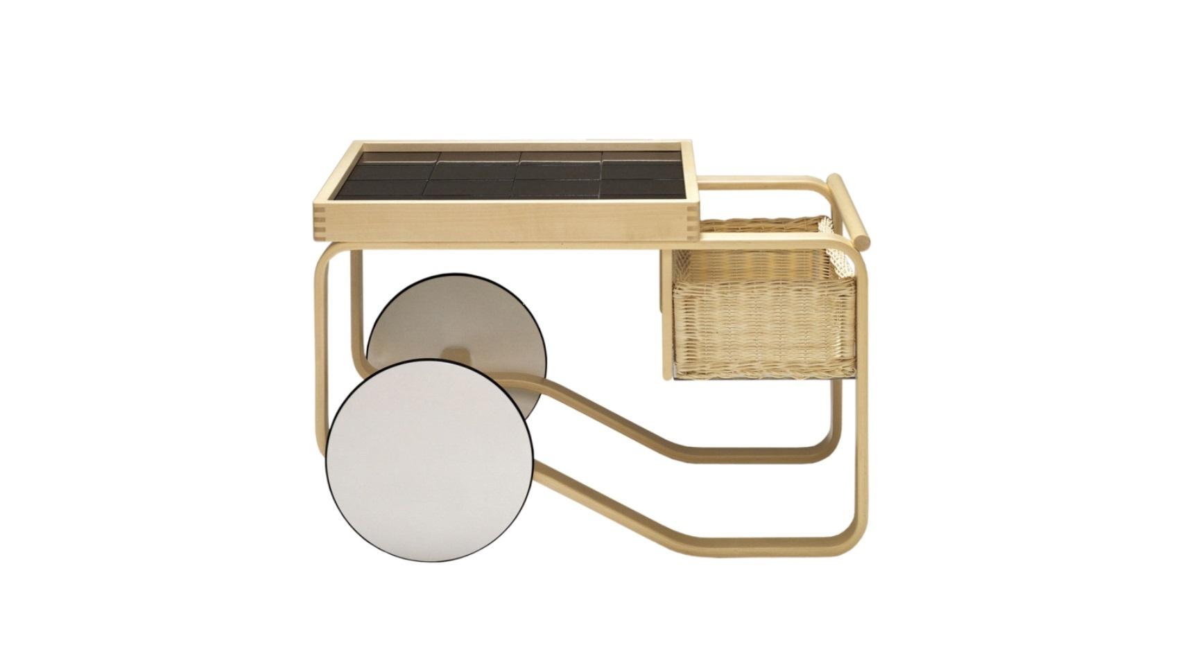 Tea trolley 900 de Alvar Aalto.