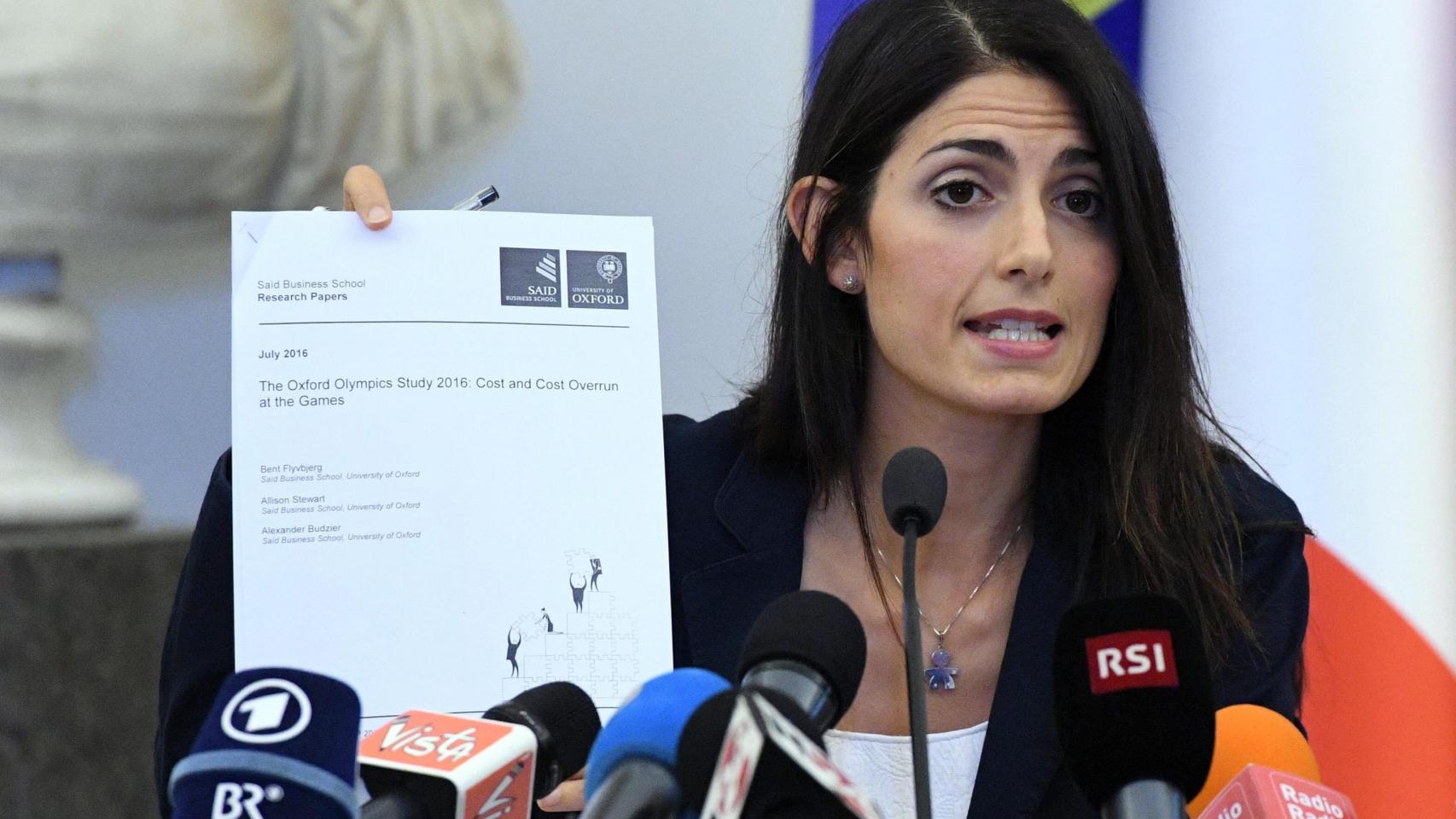 La alcaldesa de Roma, Virginia Raggi.