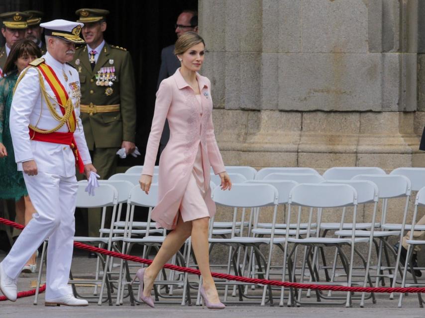 Letizia, en el acto militar de Salamanca.