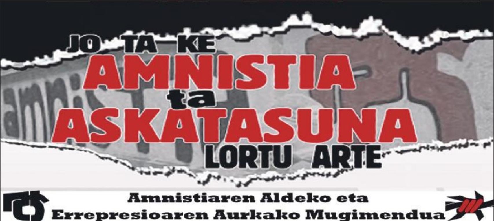 Otro de los contenidos del programa pide amnistía y libertad.