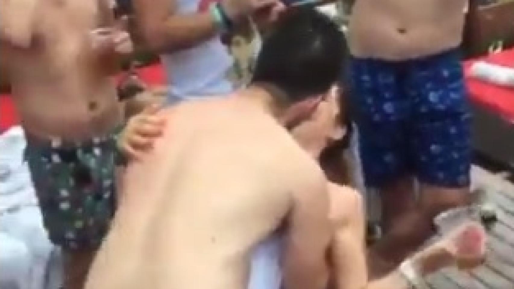 Captura del vídeo del desliz de Emma