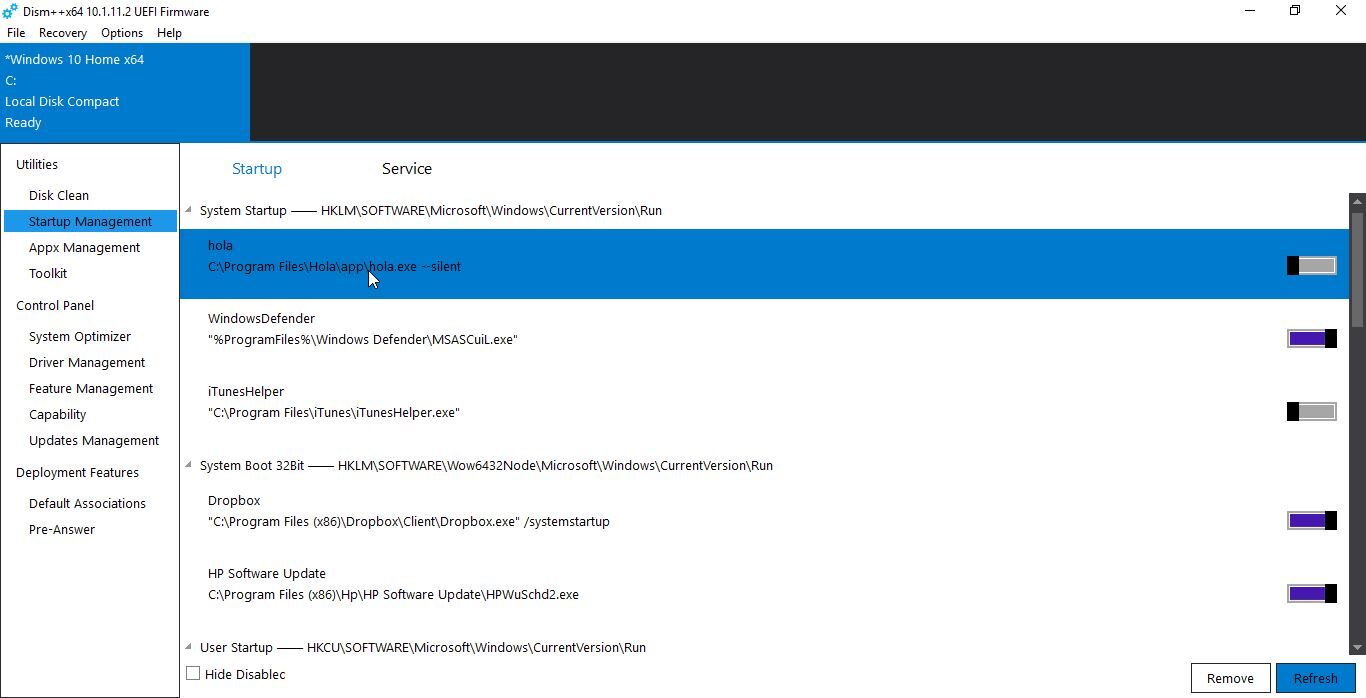 startup-mangment-dism