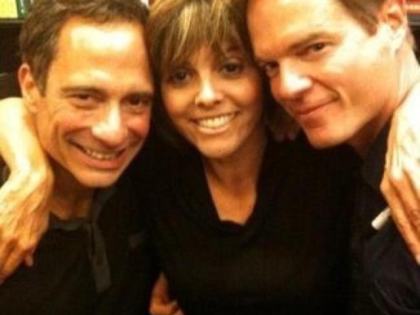 Harvey y Andy con una amiga