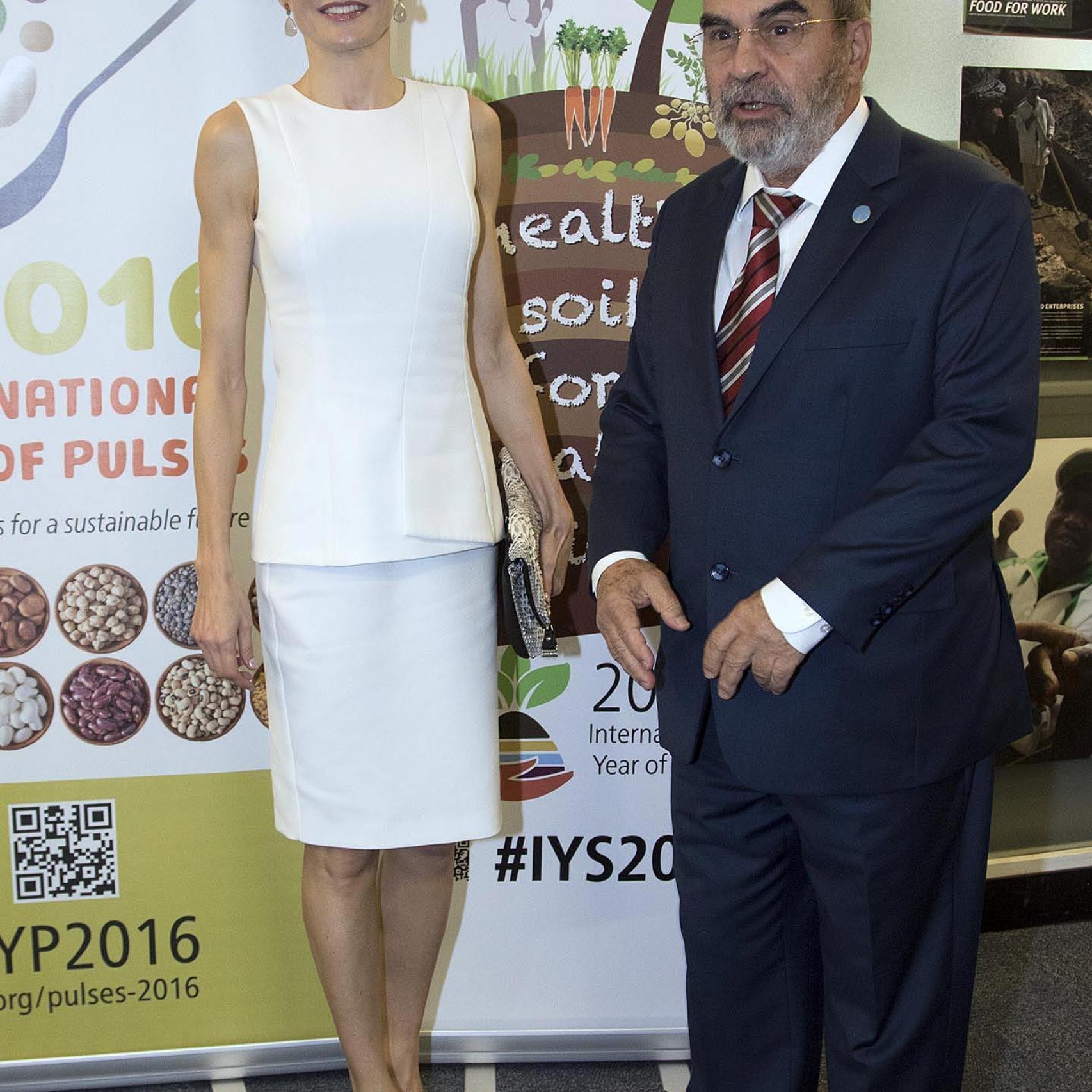 La esposa del rey Felipe, en un acto de la FAO en Estados Unidos.