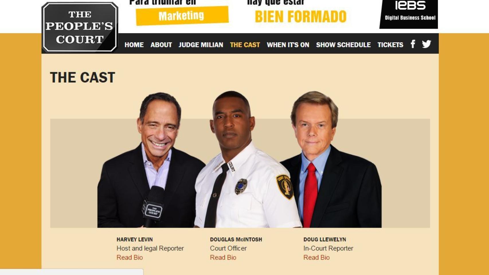 Web del programa The People's Court