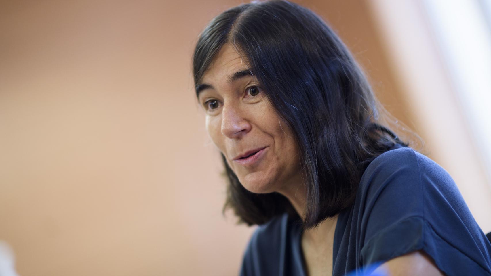 María Blasco, durante la entrevista