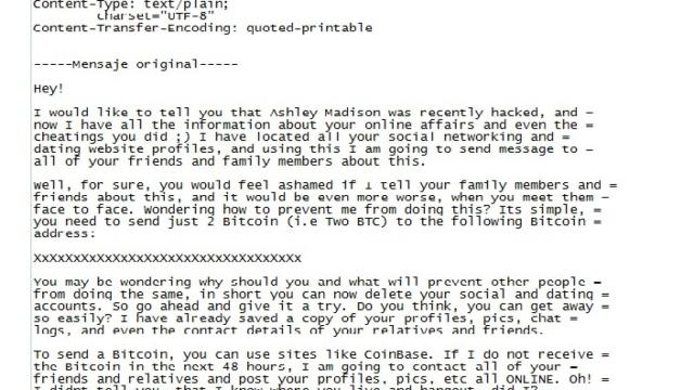 Uno de los correos que investiga la Guardia Civil.