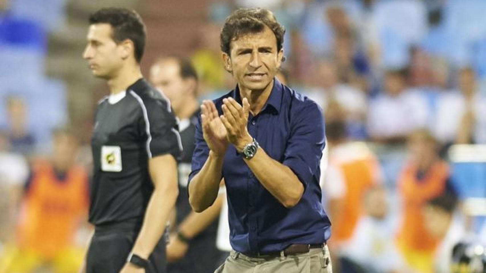 Luis Milla, entrenador del Zaragoza.