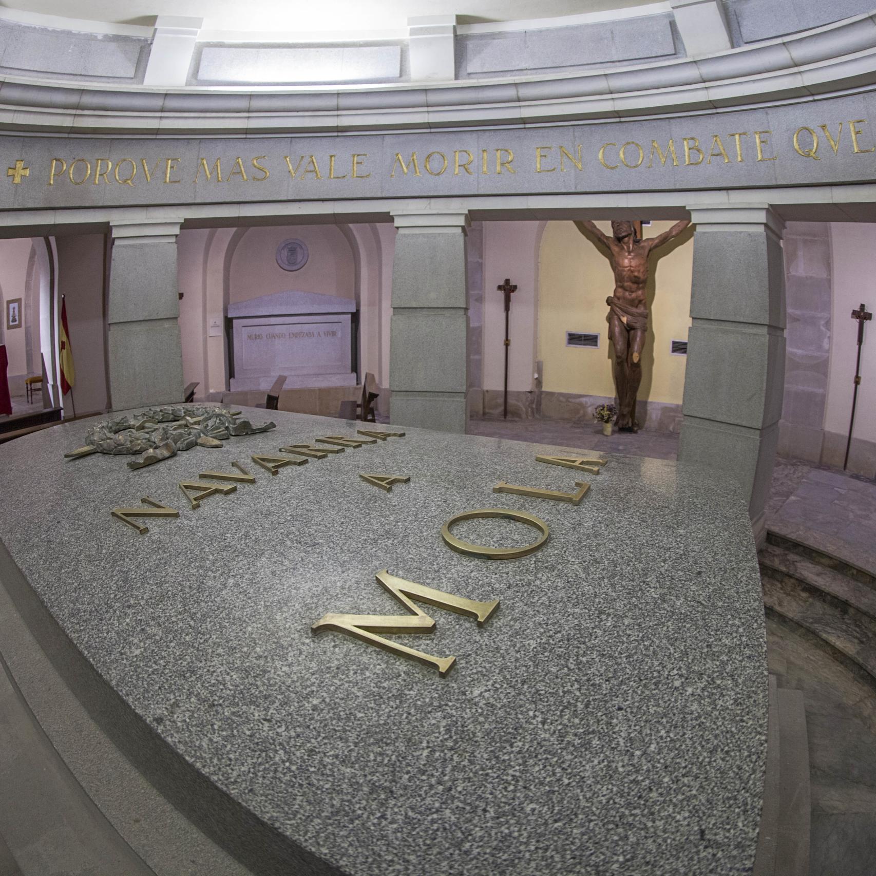 Así es la cripta de Mola y Sanjurjo