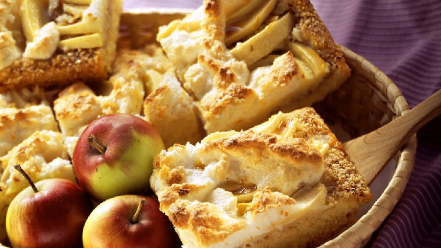 Un saludable bizcocho de manzana, ¡marchando!