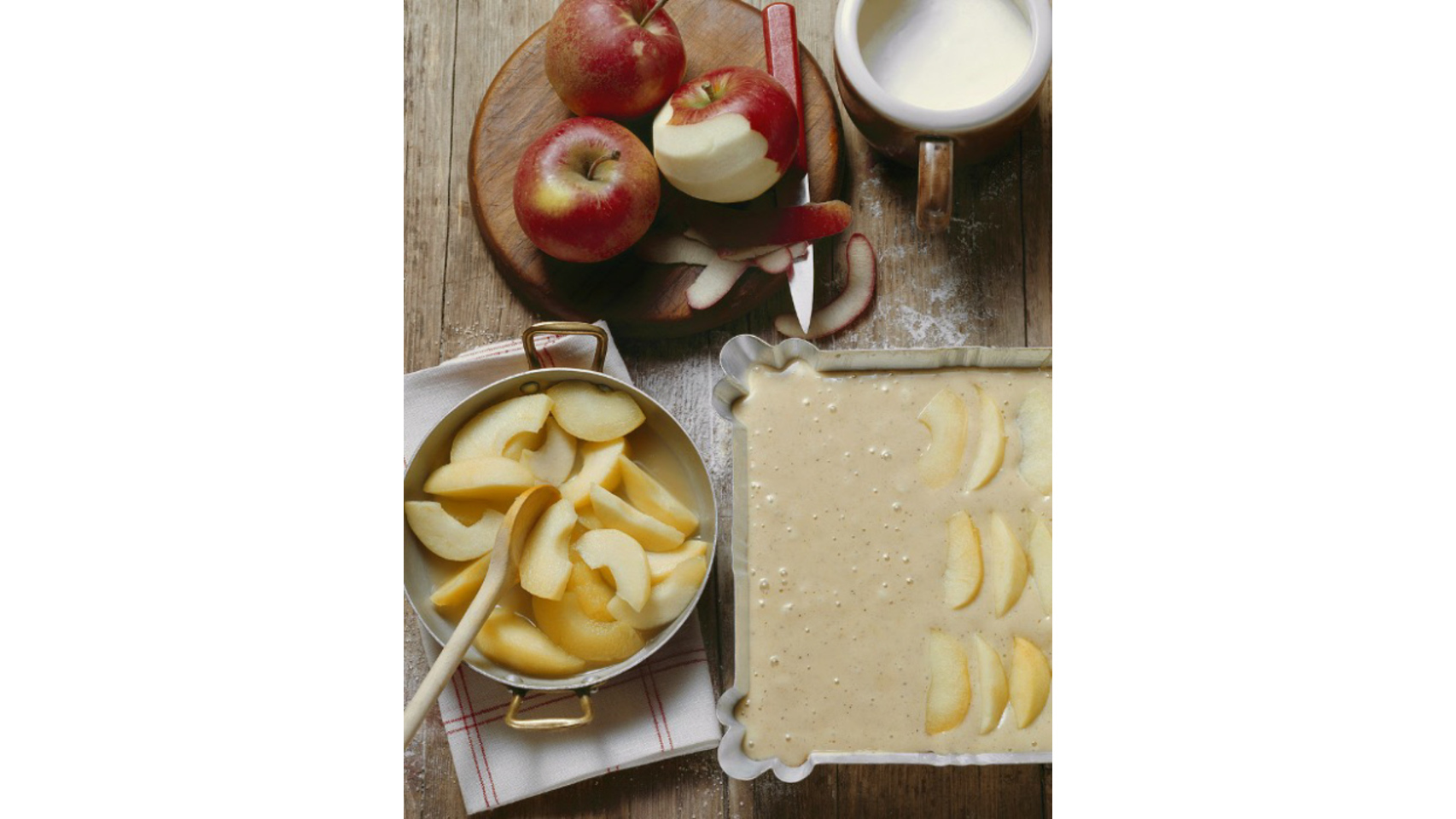 Preparación del bizcocho.