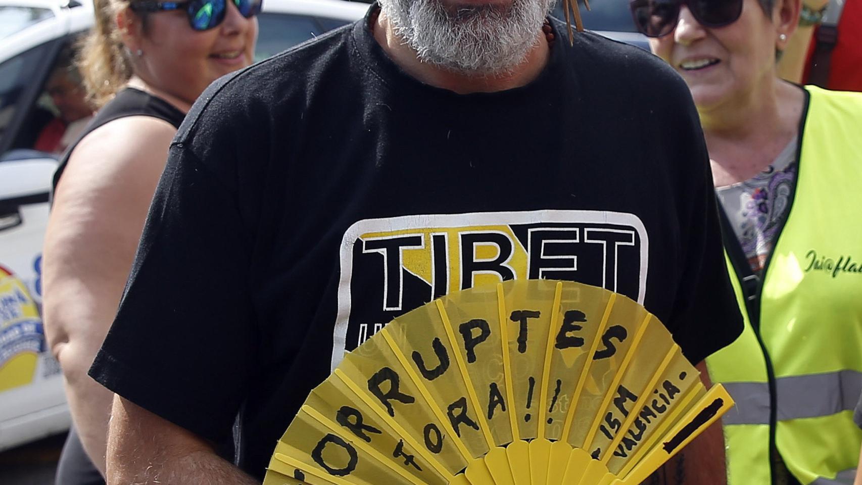 Marcos Benavent, a la entrada a los juzgados.