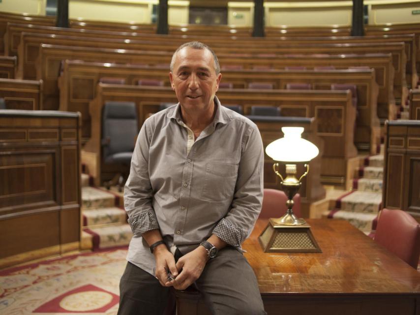 Joan Baldoví, portavoz de Compromís, en el hemiciclo del Congreso.