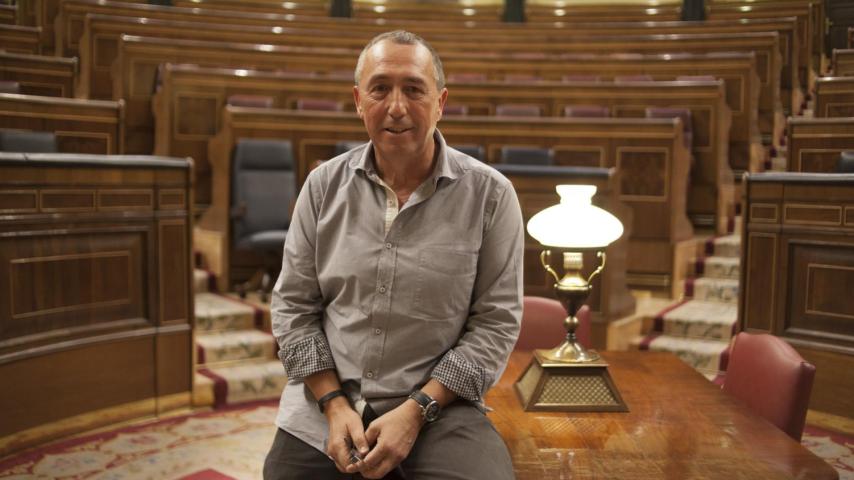 Joan Baldoví, portavoz de Compromís, en el hemiciclo del Congreso.