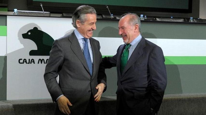 Blesa y Rato, el día en que el segundo fue nombrado presidente de Caja Madrid.