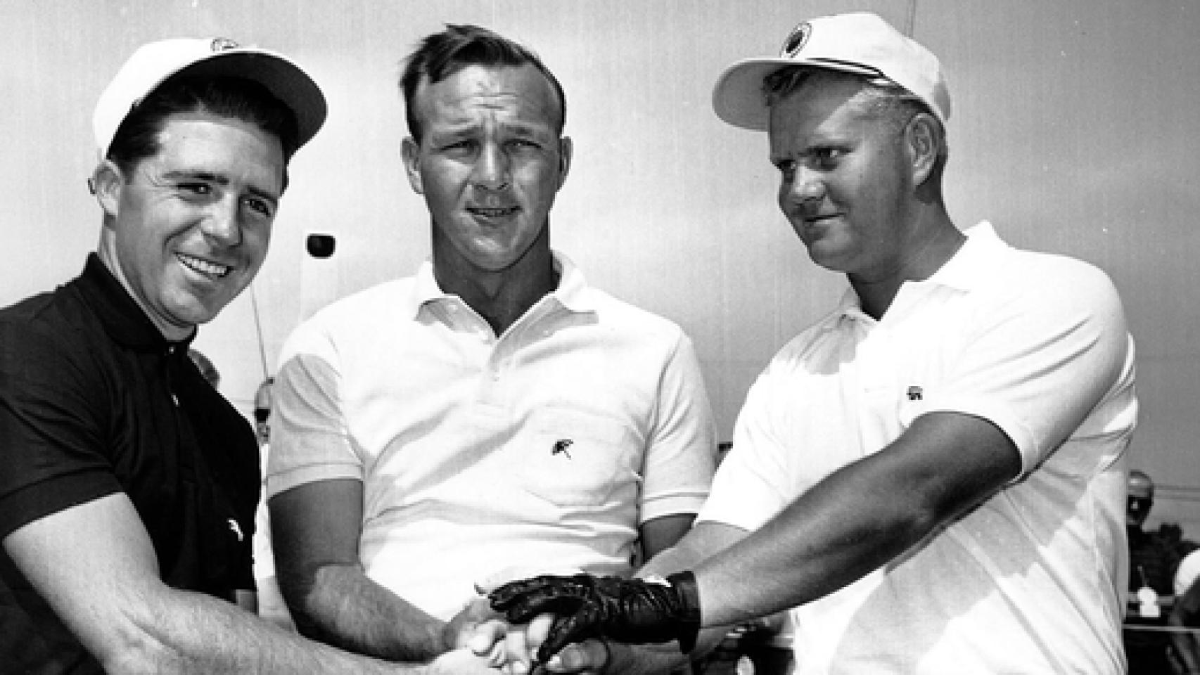 Gary Player, Arnold Palmer y Jack Nicklaus, el Big Three del golf.