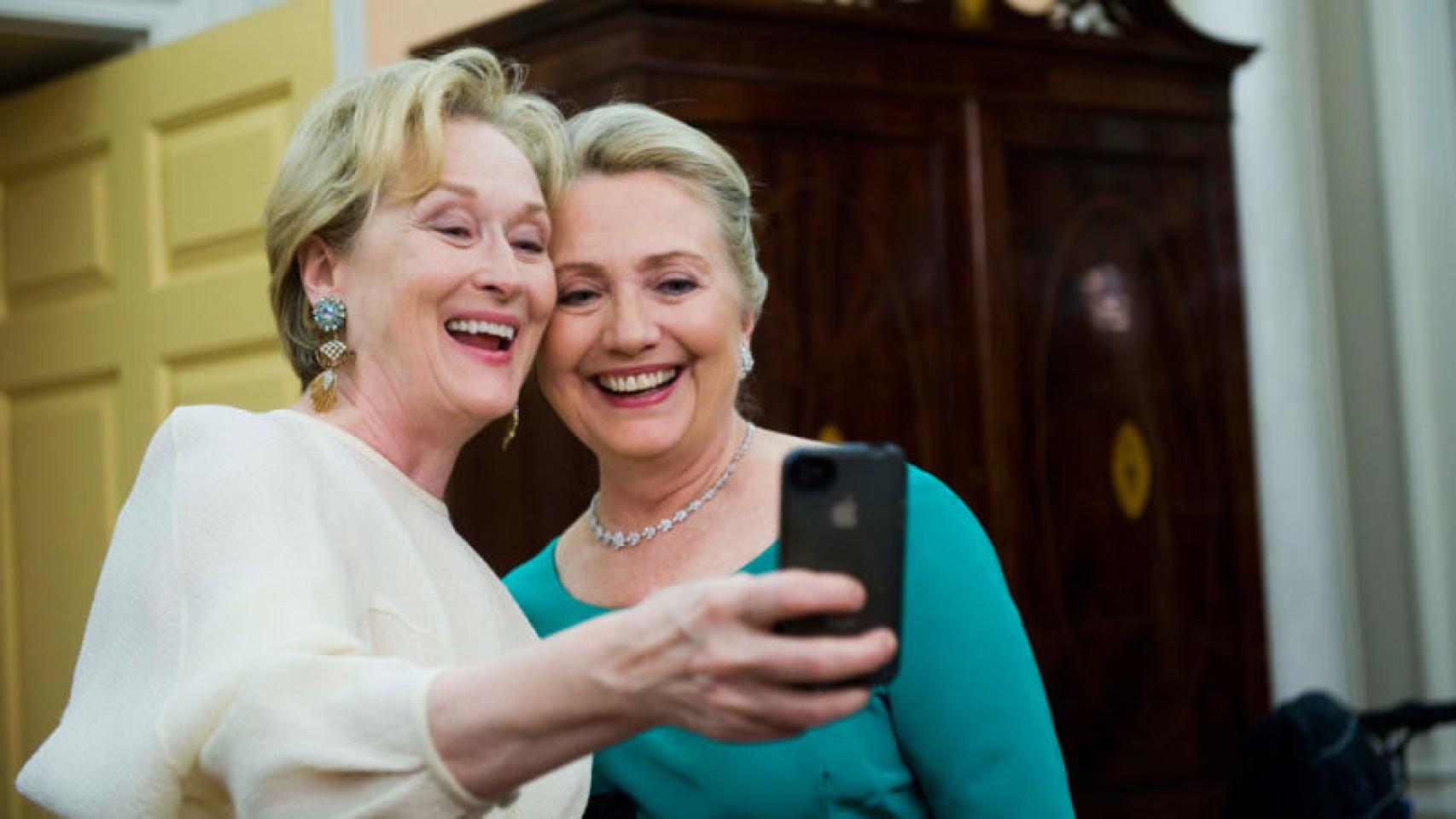 Meryl Streep y Hillary Clinton.