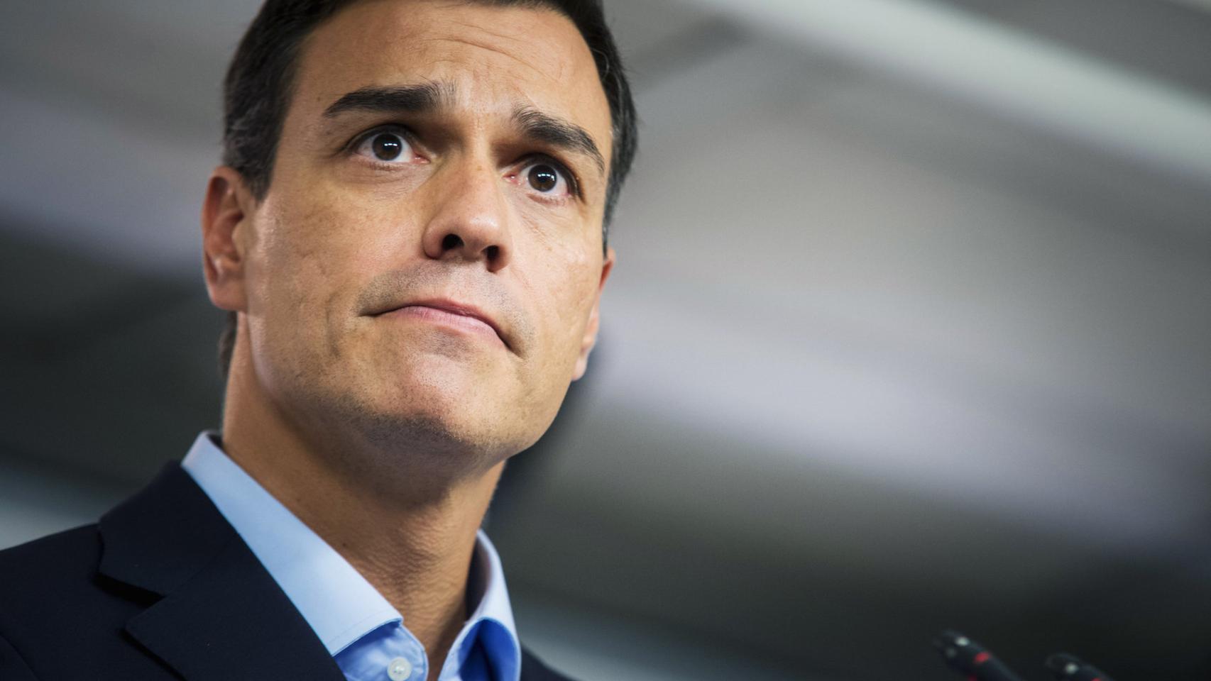 Pedro Sánchez, durante su rueda de prensa de este lunes.