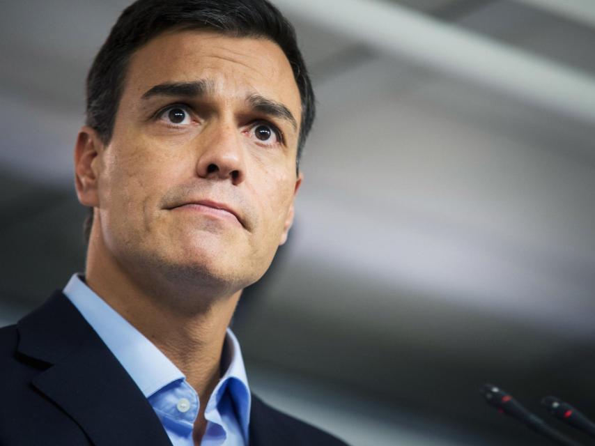 Pedro Sánchez, durante su rueda de prensa de este lunes.