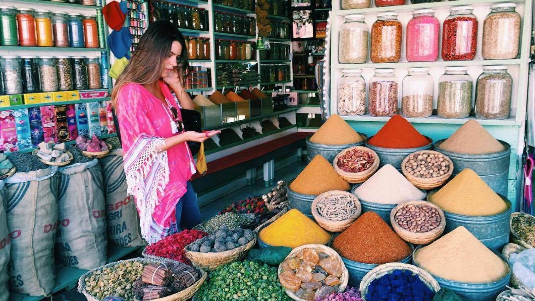Durante el viaje a Marrakech