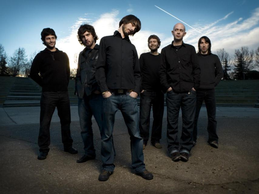 La banda Vetusta Morla, con Guille Galván (segundo por la izquierda).