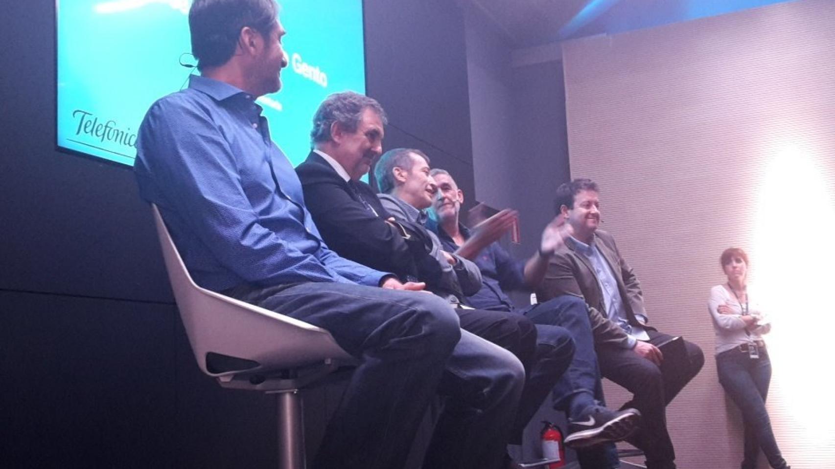 José Luis Llorente, en el centro, junto a Jesús Vega, Luis Miguel Gilpérez, Juanma Iturriaga y Antoni Daimiel.