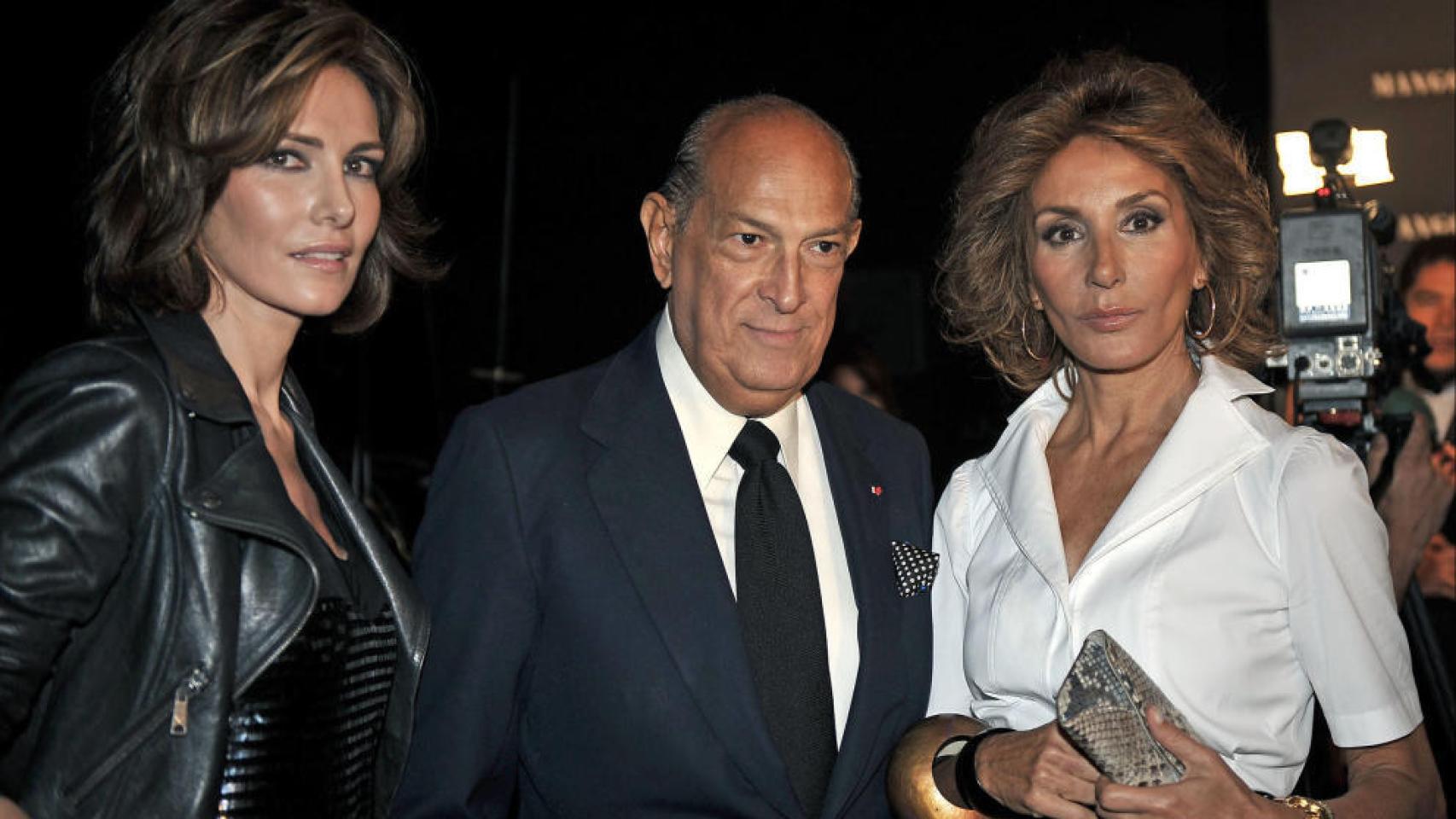 Con Óscar de la Renta y Adriana Abascal