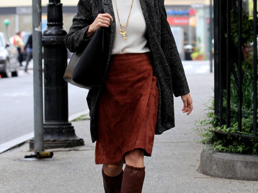 Watts, durante el rodaje de la serie, este miércoles en Nueva York.