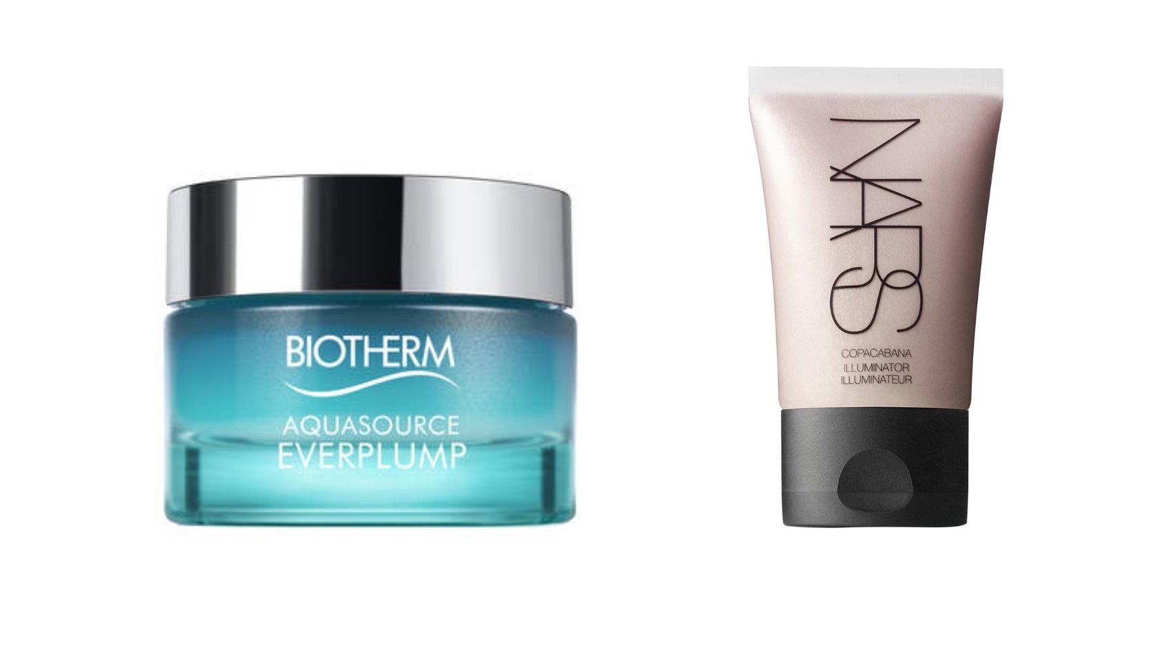 A la izq. Biotherm (51,50€) y a la dcha. Nars (31,40€).