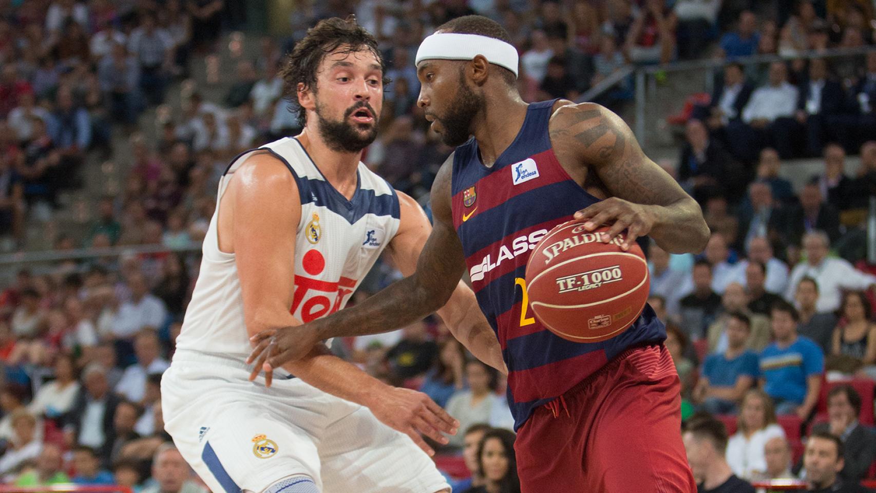 Llull y Rice durante las semifinales de la Supercopa.