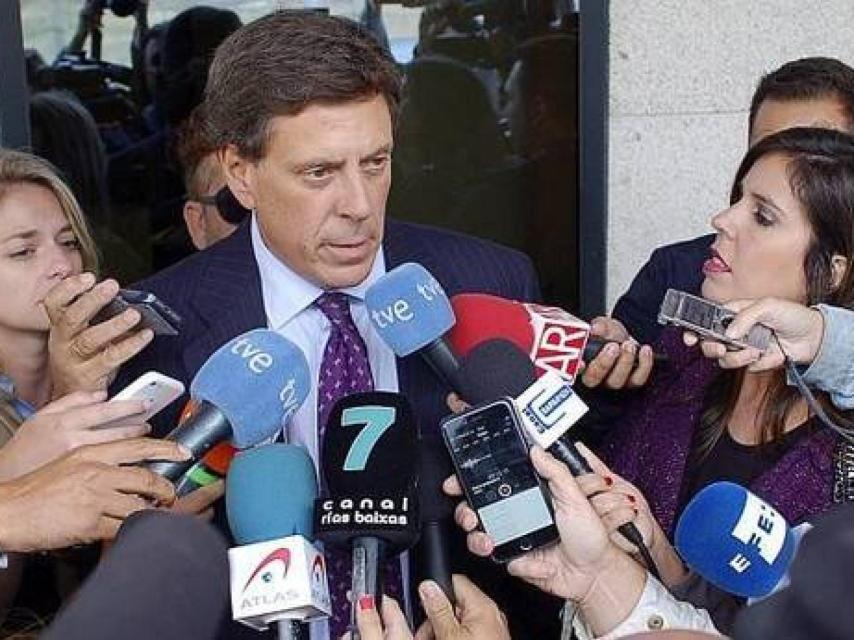 Juan Carlos Quer, padre de Diana, antes de comparecer ante el juez por la custodia de su hija Valeria.