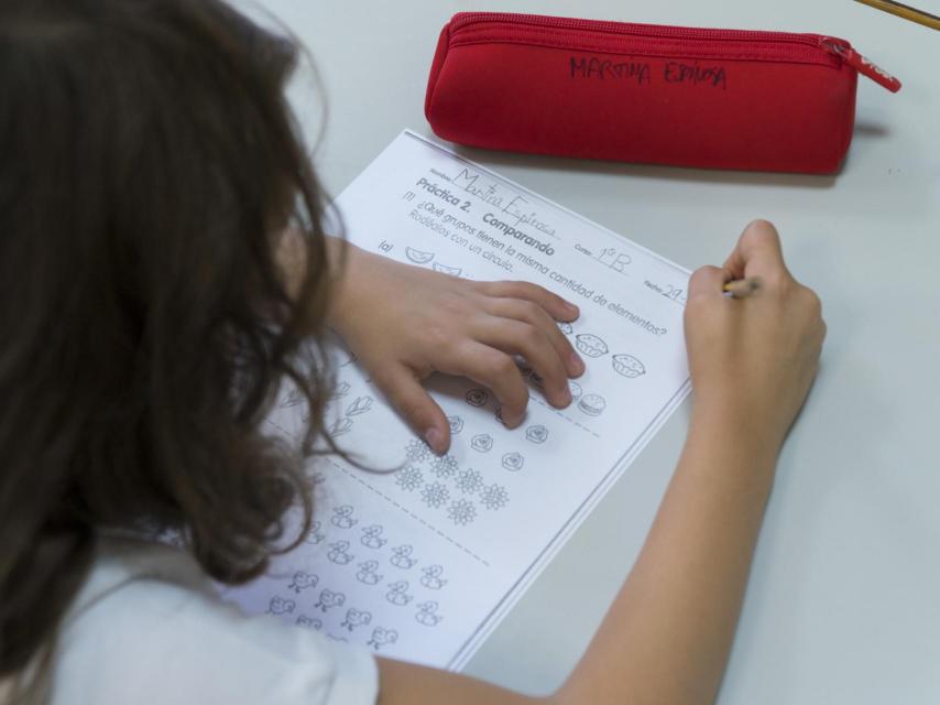 Uno de los ejercicios realizados por los alumnos del instituto.