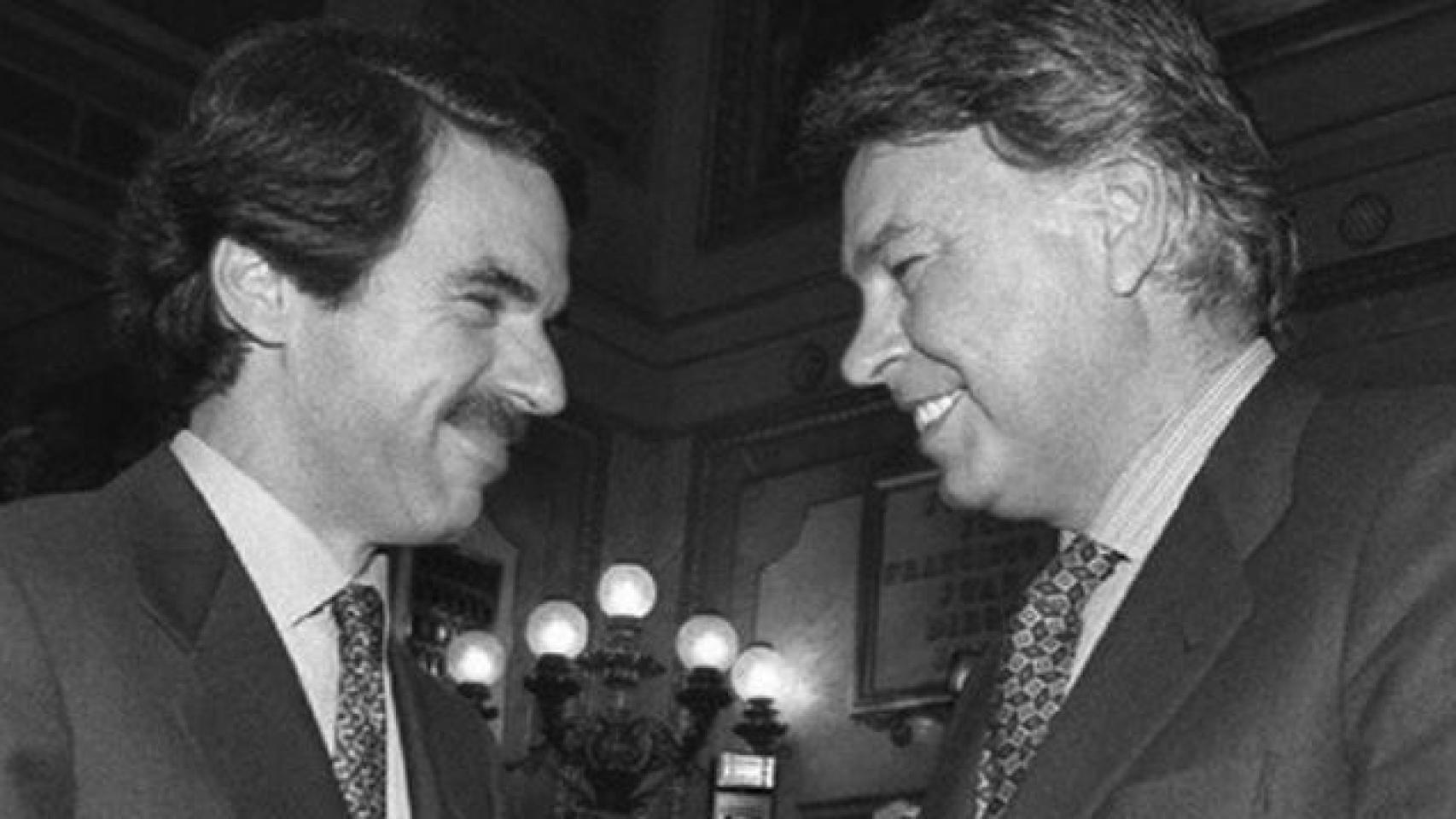 José María Aznar y Felipe González.