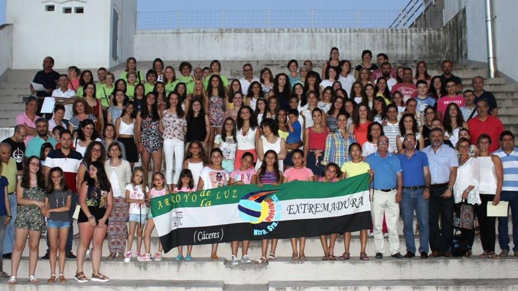 Gradas del polideportivo de Arroyo de la Luz