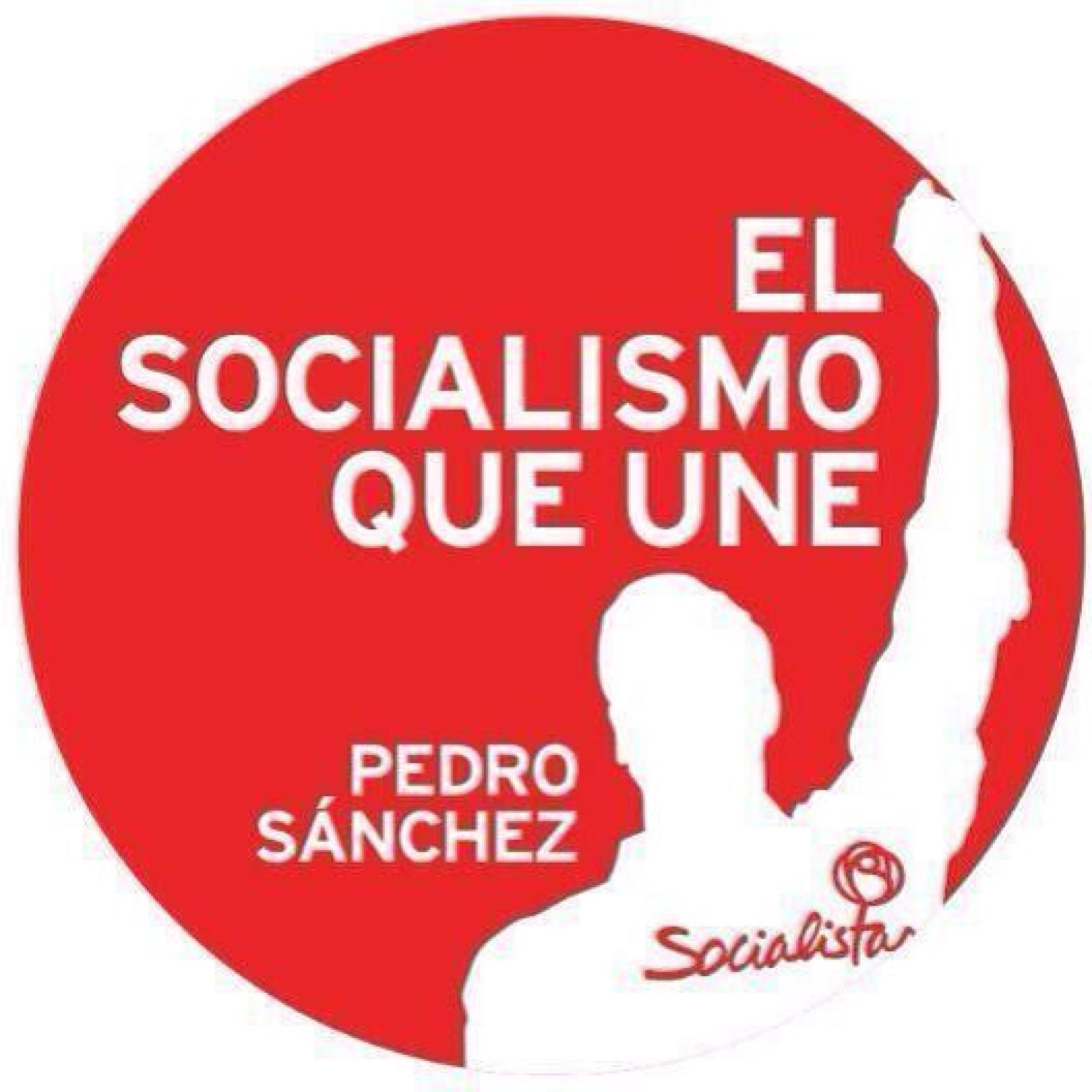 Cartel del entonces aspirante Sánchez.