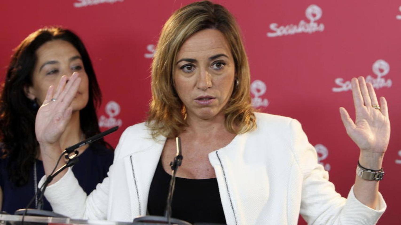 Carmen Chacón ha recibido este viernes su primera clase de boxeo