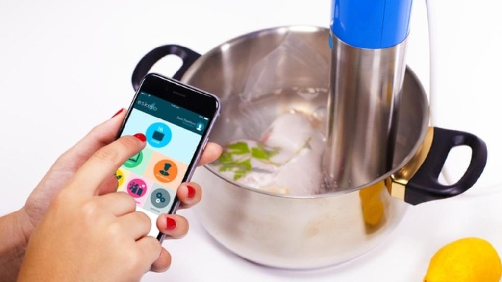 Cocina a baja temperatura sous vide desde tu móvil con Eskesso