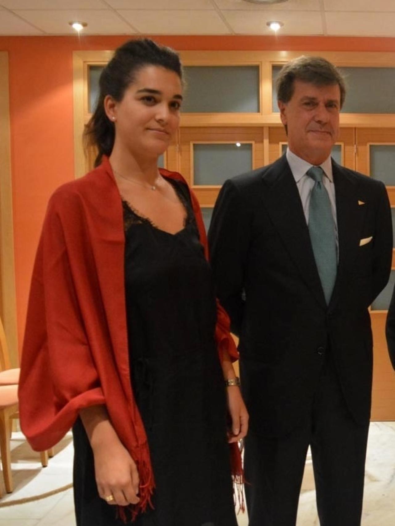 Bárbara y Cayetano hace dos semanas en el homenaje a la duquesa en Salamanca