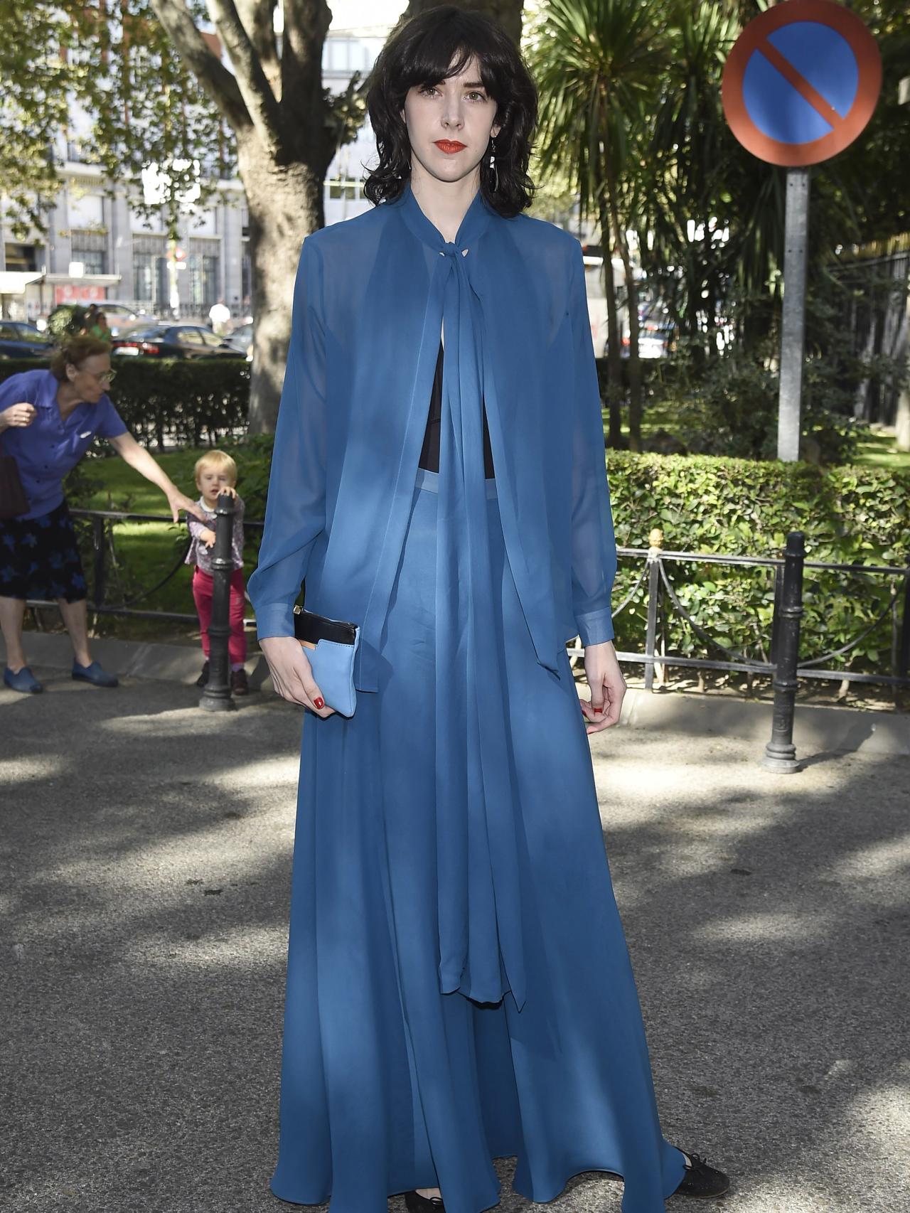 Brianda Fitz-James fiel a su estilo con un vestido azul vaporoso