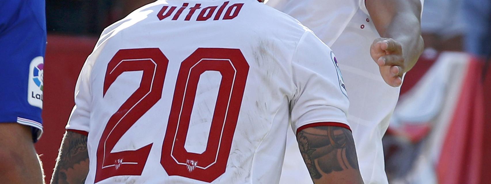 Ben Yedder celebra un gol con el Sevilla.